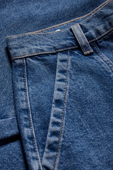 Femei - CLOCKHOUSE - straight jeans - jeans cargo - denim-albastru