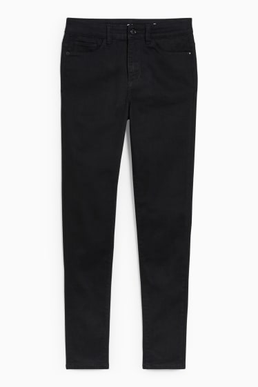 Women - Skinny jeans - mid-rise waist - shaping jeans - LYCRA® - black