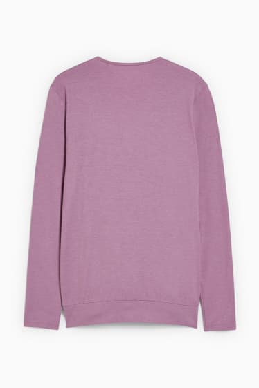 Mujer - Camiseta de manga larga para amamantar - violeta