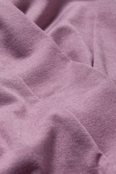 Donna - Maglia a maniche lunghe per allattamento - viola