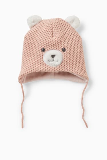 Bebés - Gorro de punto para bebé - melocotón