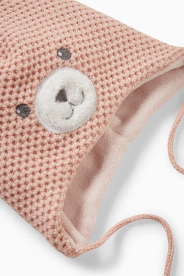 Baby: meisjes - Gebreide babymuts - apricot