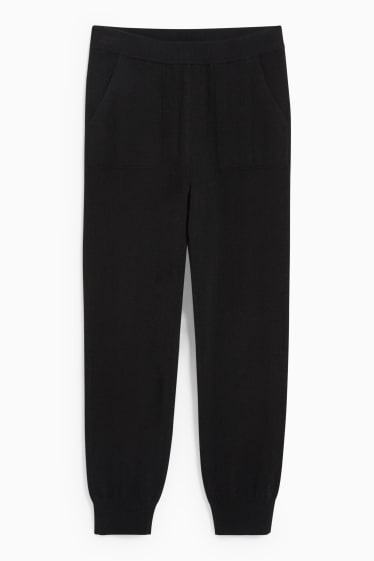 Femmes - Pantalon en cachemire - noir