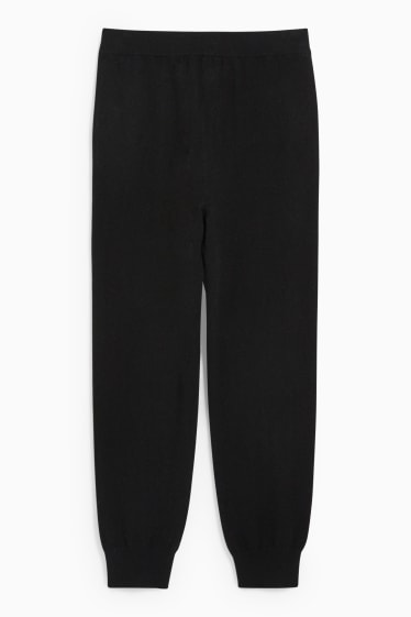 Women - Cashmere trousers - black