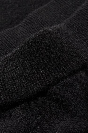 Damen - Kaschmir-Hose - schwarz