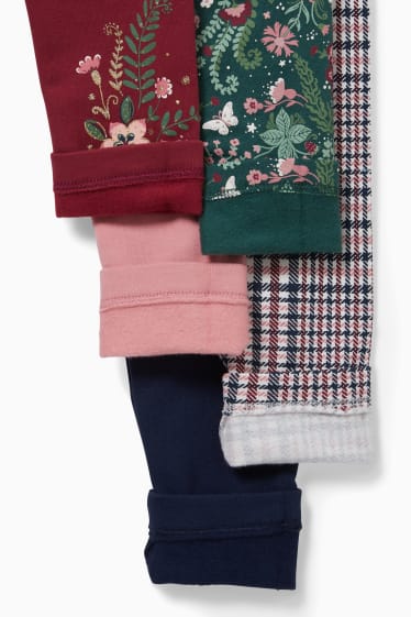 Nena - Paquet de 5 - leggings tèrmics - rosa / blau fosc