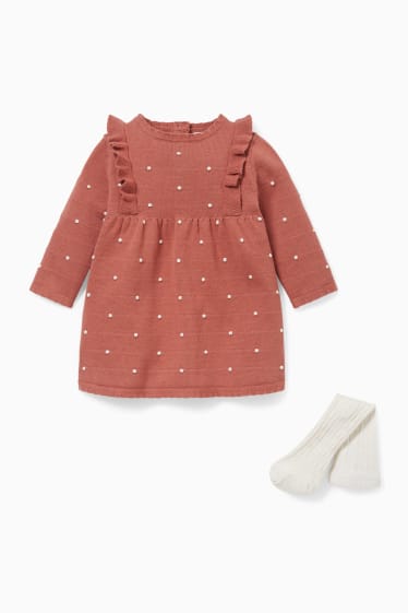 Baby Girls - Baby outfit - 2 piece - brown