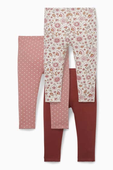 Babies - Multipack of 3 - baby thermal leggings - cremewhite