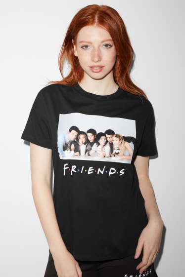 Kobiety - CLOCKHOUSE - T-shirt - Przyjaciele - czarny