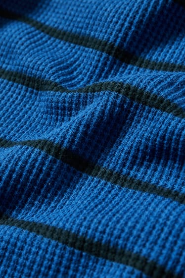 Donna - Maglia a maniche lunghe basic - blu scuro