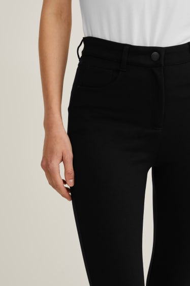 Mujer - Pantalón de tela - high waist - skinny fit - negro