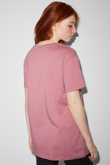 Donna - CLOCKHOUSE - t-shirt - LYCRA® - Topolino - rosa scuro