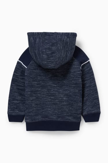 Bambini - Giacca di felpa con cappuccio - blu melange