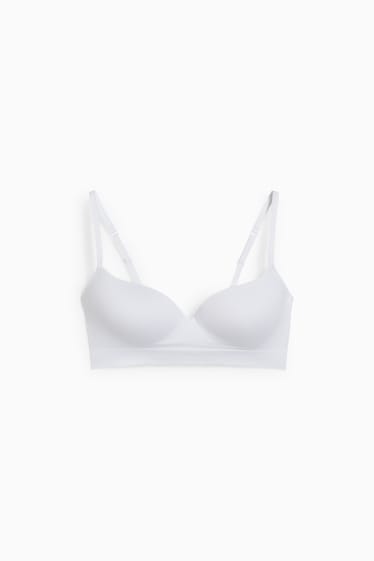 Women - Non-wired bra - padded - seamless - white