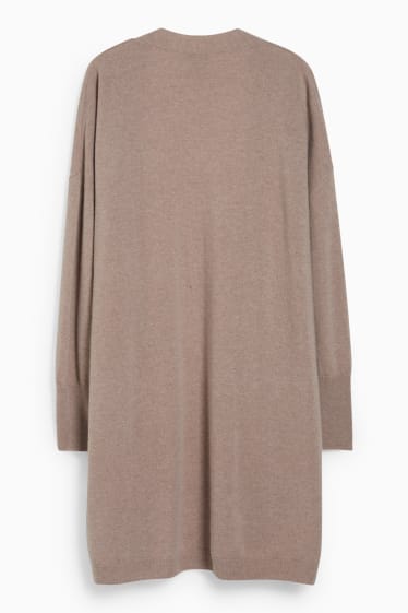 Women - Cashmere cardigan - taupe