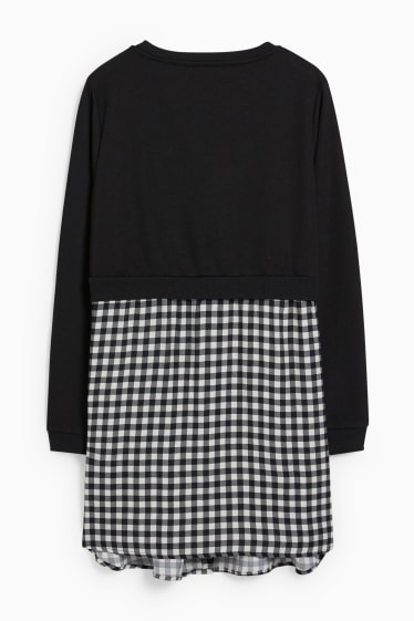 Dona - Dessuadora de maternitat - look 2 en 1 - negre/blanc