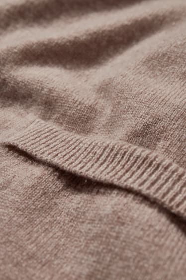 Women - Cashmere cardigan - taupe