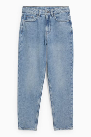 Kobiety - Mom Jeans - wysoki stan - LYCRA® - dżins-jasnoniebieski