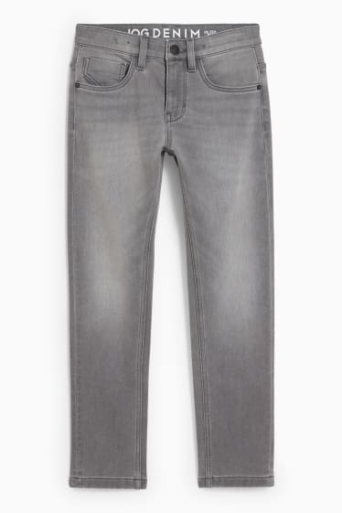 Niños: niños - Slim jeans - vaqueros térmicos - jog denim - vaqueros - gris