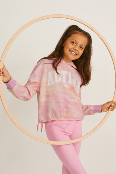 Kinderen: meisjes - Hoodie - apricot