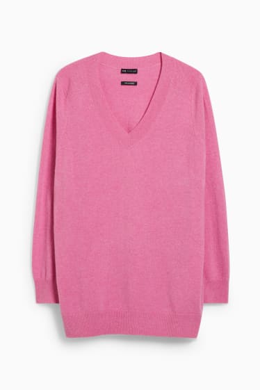 Kobiety - Sweter kaszmirowy - różowy
