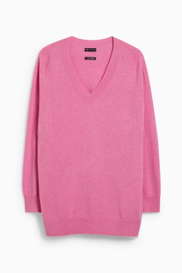 Damen - Kaschmir-Pullover - pink