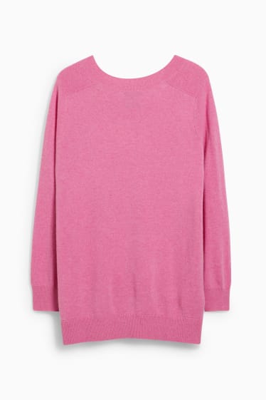 Damen - Kaschmir-Pullover - pink