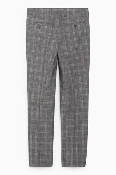 Uomo - Pantaloni coordinabili - regular fit - stretch - LYCRA® - grigio / beige