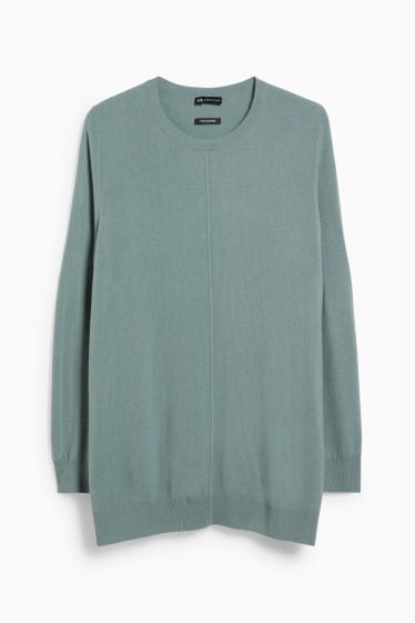 Damen - Kaschmir-Pullover - grün