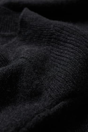 Damen - Kaschmir-Pullover - schwarz