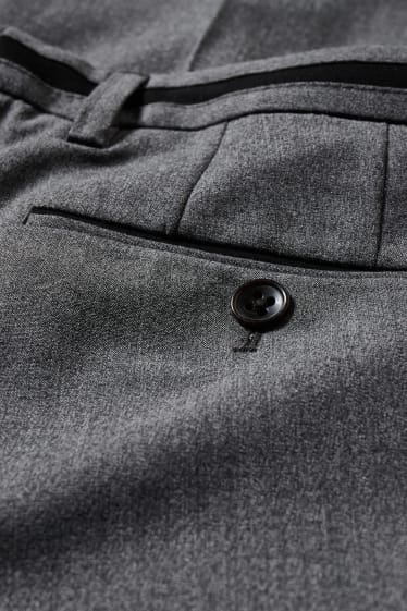 Hommes - Pantalon de costume - slim fit - Flex - LYCRA® - gris chiné
