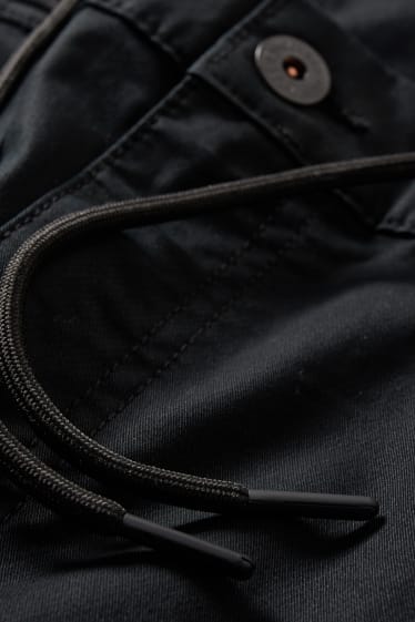 Heren - Cargobroek - tapered fit - LYCRA® - zwart