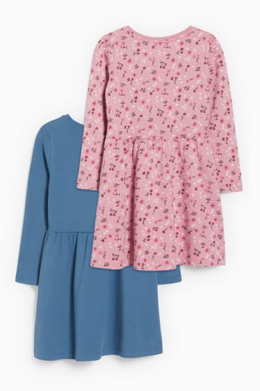 Enfants - Lot de 2 - robes - bleu pétrole