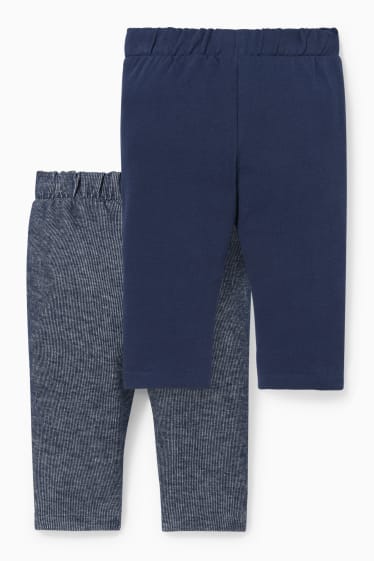 Neonati - Confezione da 2 - pantaloni sportivi per neonati - blu scuro