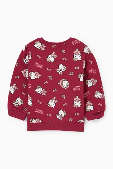 Kinderen - Hello Kitty - sweatshirt - bordeaux