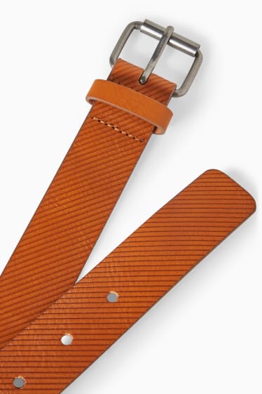 Children - Belt - faux leather - havanna