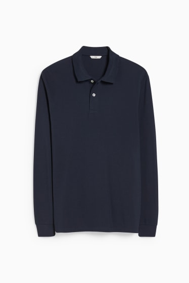 Men - Polo shirt - dark blue