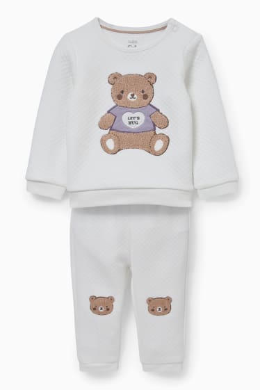 Baby's - Babyoutfit - 2-delig - wit