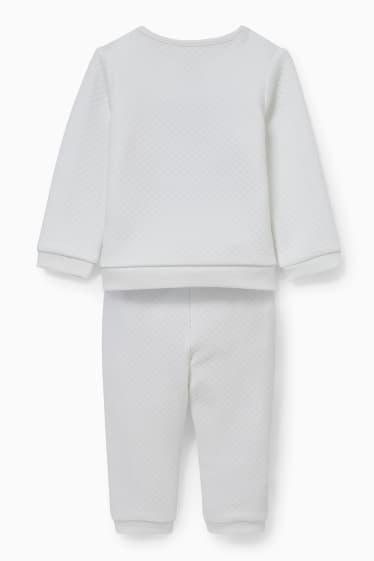 Baby's - Babyoutfit - 2-delig - wit