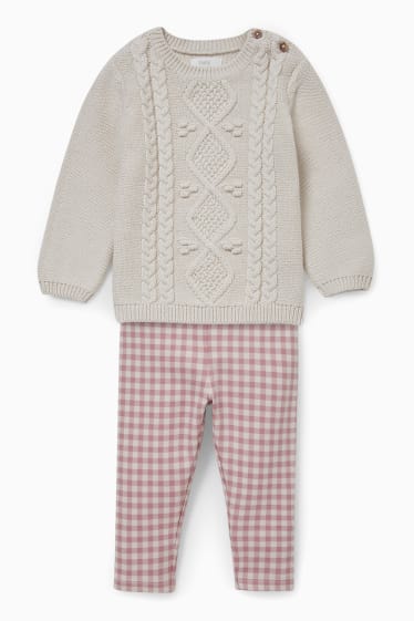 Babies - Baby outfit - 2 piece - creme