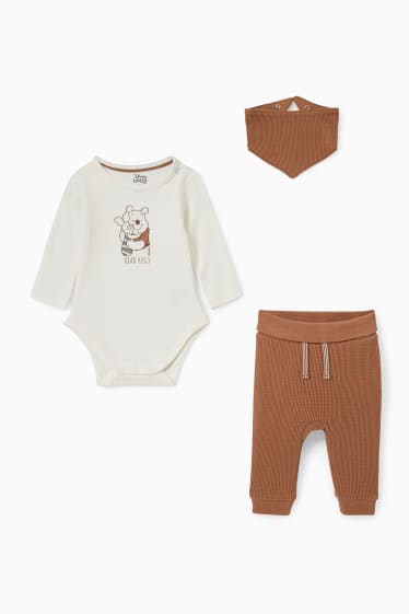Babies - Winnie the Pooh - baby outfit - 3 piece - cremewhite