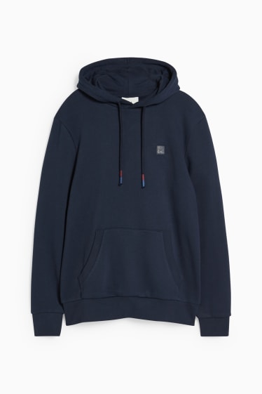 Heren - Hoodie - donkerblauw