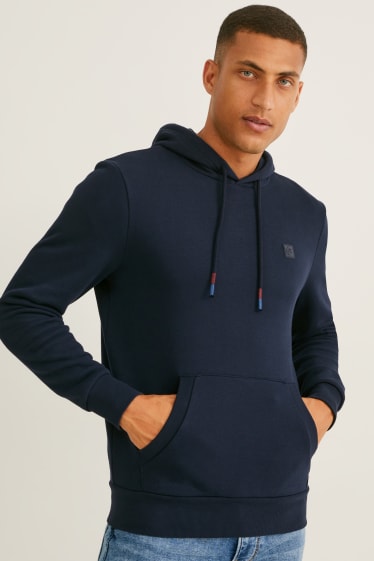 Heren - Hoodie - donkerblauw