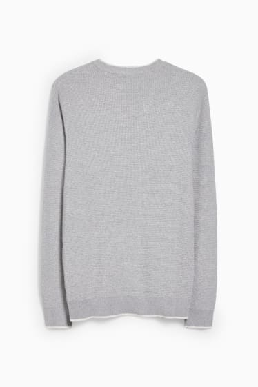 Hommes - Pull - gris clair chiné