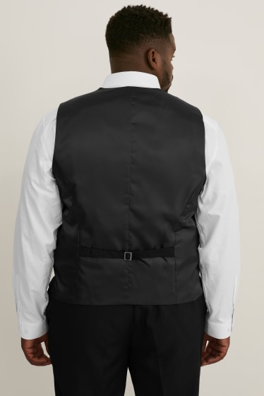 Men - Suit waistcoat  - black
