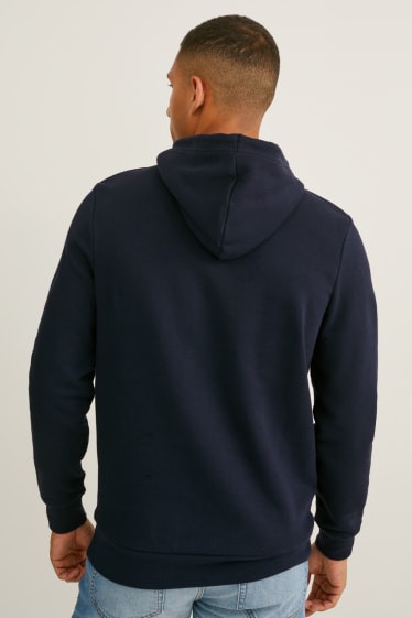 Hombre - Sudadera con capucha - azul oscuro