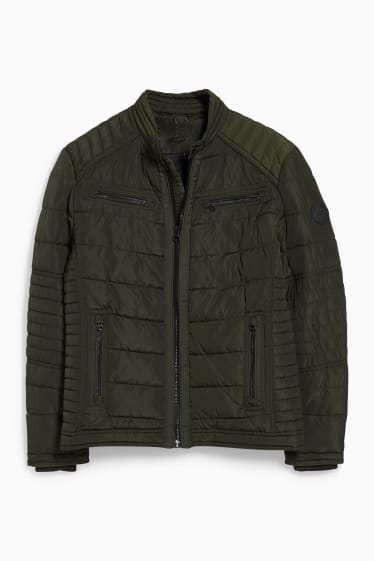 Men - Quilted jacket - dark green