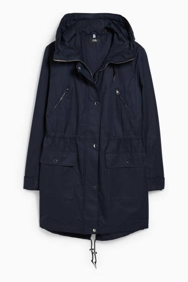 Women - Parka with hood - dark blue