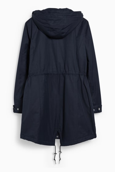 Women - Parka with hood - dark blue