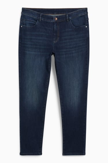 Mujer - Slim jeans - mid waist - LYCRA® - vaqueros - azul oscuro